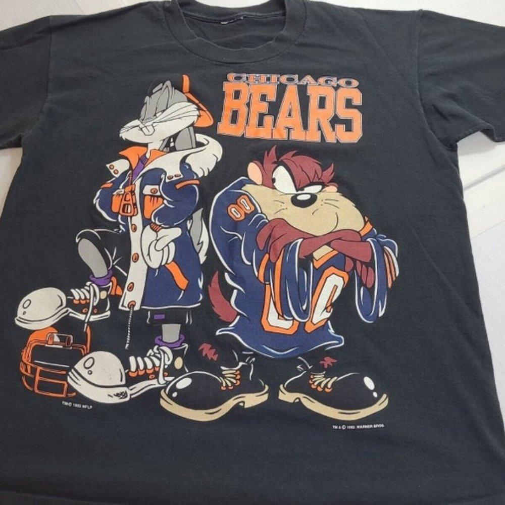 Chicago Bears Looney Tunes Bugs Bunny Taz Chicago Football Shirt Unisex